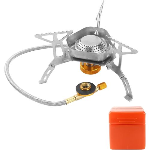 Eryi-Rechaud Gaz Bivouac Réchaud Camping Réchaud De Camping À Gaz 3500w Gaz Camping Rechaud Camping Accessoires Pour Pique-Nique En Plein Air Randonnée