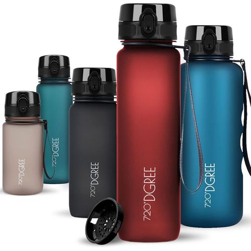 Eryi-Gourde 650ml \U201cuberbottle\U201c +Tamis À Fruits, Softtouch - Sans Bpa, Anti-Fuite - Bouteille D'eau, Water Bottle Idéale Pour Enfants, École, Sport, Randonnée, Camping, Université, Voyage, T
