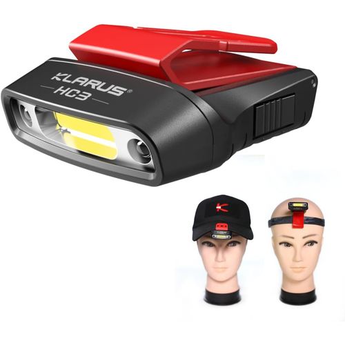 ERYI-Hc3 Clip Rechargeable Led Phare Rotatif Casquette À Bille Visière Lumière Mains Libres Avec Lumière Rouge Pour La Pêche En Cours D'Exécution Camping Lecture Travail