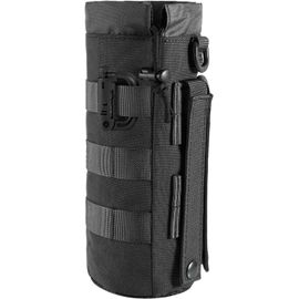 Eryi-Molle Porte Gourde, Porte Gourde Sac À Dos, Sac Tactique Porte Bouteille, Randonnée Accessoires Poche De Cruche À Eau Militaire Pour Camping Randonnée Voyages Escalade (Noir)