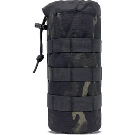 Eryi-Molle Porte Gourde, Porte Gourde Sac À Dos, Sac Tactique Porte Bouteille, Randonnée Accessoires Poche De Cruche À Eau Militaire Pour Camping Randonnée Voyages Escalade (B-Noir)
