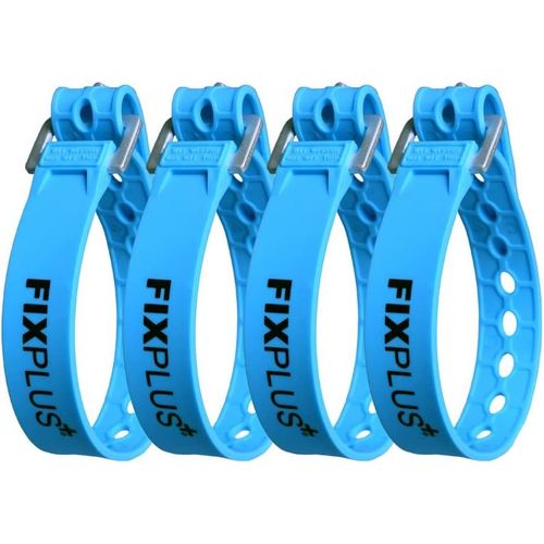ERYI-- Lot De 4 Sangles D'Arrimage Pour Sécuriser, Fixer, Regrouper Et Serrer, En Plastique Spécial Avec Boucle En Aluminium, 35 Cm X 2,4 Cm