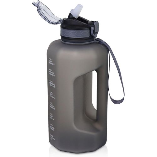 Eryi-Bouteille D'eau Grande Capacité 2.2l, Gourde De Sport Sans Bpa, Gourde Motivation Avec Marquage Temporel, Gourde Fitness Pour Activités Extérieures, Et Usage Quotidien