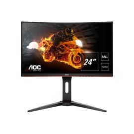 AOC Gaming C24G1 - Écran LED - jeux - incurvé - 24" - 1920 x 1080 Full HD (1080p) @ 144 Hz - VA - 250 cd/m² - 3000:1 - 1 ms - 2xHDMI, VGA, DisplayPort - noir