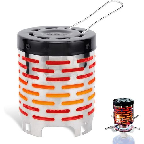 Eryi-Chauffage Gaz Camping,Camping En Plein Air Chauffage,Chauffage Gaz Portable, Chauffage Camping,Couvercle Du Poêle De Camping Adaptateur Chauffage Pour Les Activités En Plein Air, Réchaud De Tent