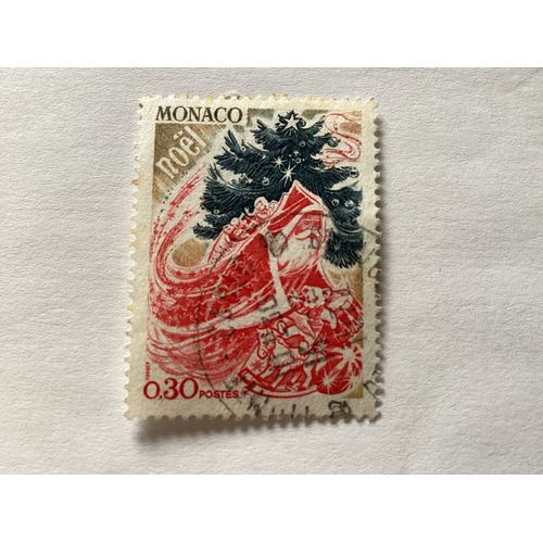 1 Timbre, Noël, Monaco, Année 1972