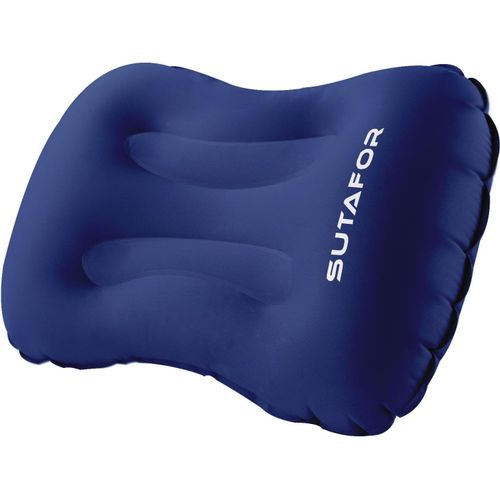 ERYI-Oreiller De Camping Gonflable Coussin De Voyage Ultraléger 73G Pour Randonnee, Extérieur Coussin De Plage En Tpu Doux Et Confortables, Bleu