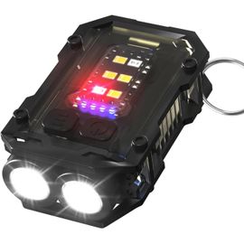 Eryi-N21 Mini Lampe De Poche Led Rechargeable Ultra Puissante 900l Chargement Usb, Edc Petite Lampe Torche 8 Modes Imperméable À L'eau Flashlight Clip Pour Le Camping, La Randonnée, Urgence