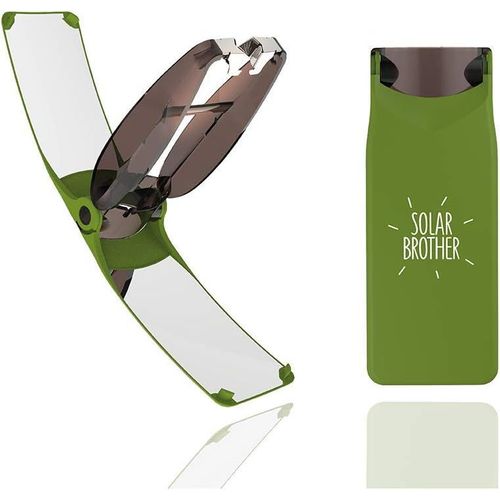 ERYI-\U2013 Briquet Solaire Suncase \U2013 Étui Bi-Énergie Unique : Allumage Solaire Instantané Ou Allumage Au Gaz Traditionnel \U2013 Waterproof & Windproof \U2014 Innovation Française Brevetée \U20