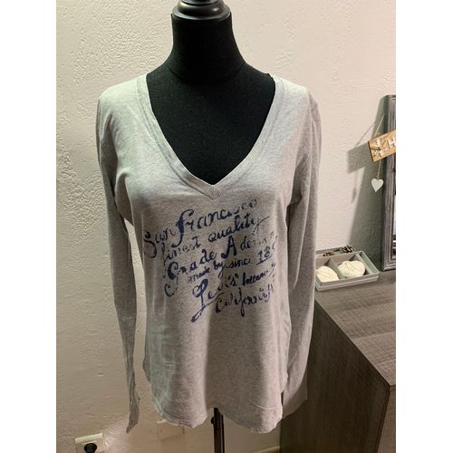 Tee-Shirt Gris Pour Femme Original Levis Taille M