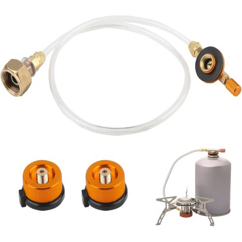 Eryi-Lot De 2 Adaptateurs De Cartouches De Gaz Propane Pour Cuisinière À Gaz Extérieure, Cuisinière De Camping, Cartouches De Valve, Adaptateur De Réchaud De Camping Pour Cylindre Plat Lpg