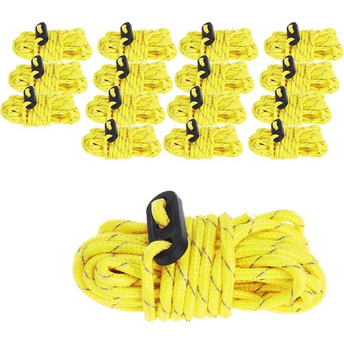 ERYI-Lot De 4 À 20 Tendeurs Réfléchissants De 4 Mm De Long - 3,8 M De Long - Pour Tente De Camping - Avec Tendeur De Câble
