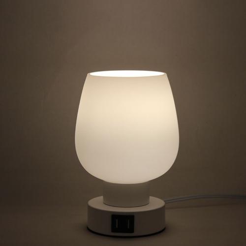 Lampe de bureau Simple Designs avec abat-jour en verre, verte 