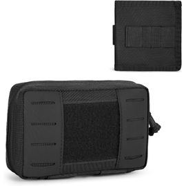 Eryi-Pochette D'organisation De Trousse De Premiers Soins D'urgence Tactique Vide Médical Portable Pour Voyages Extérieurs Sac Banane Molle Pour Activités Sportives Quotidiennes (#01-Noir) 