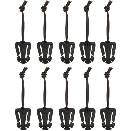 Eryi-Lot De 10 Dominateurs Molle Web Avec String Élastique Sac À Dos Accessoires Pour Outdoor Randonnée Camping Rock