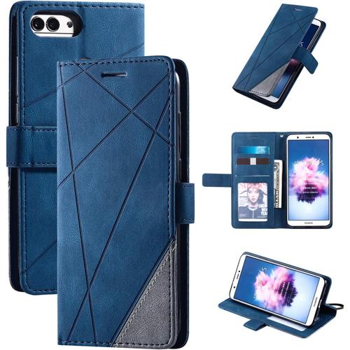 Coque Pour Huawei Enjoy 7s,Coque Pour Huawei P Smart Fig L03 Fig Lx2 Fig L22 Fig Lx1 Fig L21 Fig Lx3 Fig La1 Honor 9 Lite Lld L22a Lld L31 Nova Lite 2 Coque Housse Etui Cover Blue