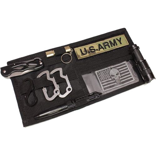 Eryi-Molle Visière D'organiseur, Tactique Pare-Soleil De Voiture Housse Molle En Toile Pour Camion Véhicule Visière De Stockage Support Pouch