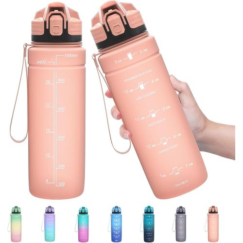 Eryi-Gourde Sport, Bouteille Eau Plastique Réutilisable Sans Bpa, 500ml/700ml/1000ml/1500ml, Anti Fuite Gourde Pour Enfant & Adulte, Convient Pour Randonnée, École, Bureau, De Plein Air, Fitness