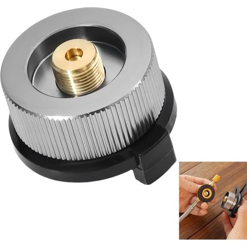 Eryi-Adaptateur De Cartouche De Gaz - Adaptateur Pour Bouteille Gaz De Type Buse, Compatible Avec Réchaud Camping Et Brûleur À Visser, Matériau En Alliage Duralumin, Garantie À Vie