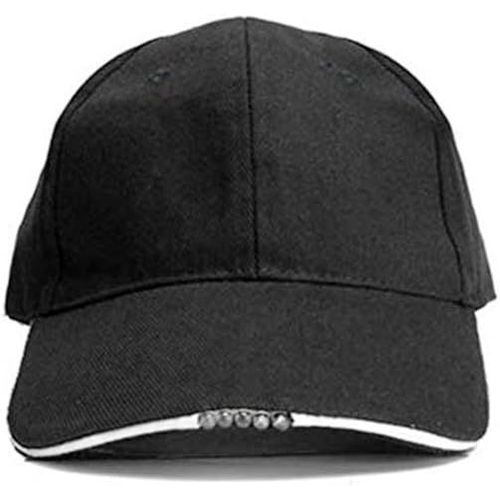 Eryi-Casquette Light Peaked Cap Avec 5 Highpower (Led Cap), 100% Coton, Taille Unique Led Camo Camo Chasse Jungle Fishing Hat Bonnet De Randonnée Vintage, Chapeau Réglable Hip Hop Unisexe