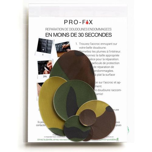 Eryi-Pro Fix : Kits De Réparation Pour Doudounes | Pré-Découpés, Auto-Ddhésifs, Imperméables Et Résistants Aux Déchirures Pour Réparer | Sacs De Couchage, Tentes, Équipements De Plein Air - Camouflag
