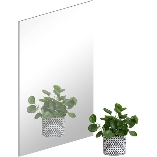 ERYI-Miroir Mural Hd Adhesif 40 X 30 Cm Miroir Pour Salon Decoratif Acrylique, Grand Miroirs Autocollant Pour Salle De Bain, Chambre, Porte, Etc