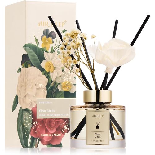 ERYI-Diffuseur De Parfum 150Ml, Clean Linen Reed Diffuser Set, Rose Parfum D Ambiance Maison, Decoration Pour Chambre, Salon, Salle De Bain, Bureau