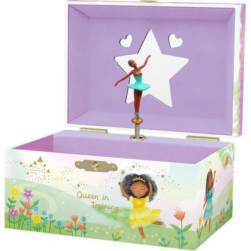 Eryi-Boîte À Bijoux Musicale Ballerine Pour Filles - Boîte À Musique Ballerine Pour Enfants Avec Miroir, Cadeaux D'anniversaire Ballerine Noire Pour Petites Filles, 15,2 X 11,8 X 8,9 Cm - 3-10 Ans