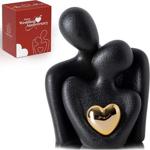 Eryi-Décoration De Chambre À Coucher Pour Couples, Décoration De Meuble Tv, Statue Et Sculpture En Porcelaine Pour Couple - Figurine Romantique Pour Anniversaire De Mariage - Pour Saint-Valentin