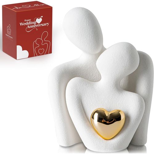 Eryi-Décoration De Chambre À Coucher Pour Couples, Décoration De Support Tv Knick Knacks, Statue Et Sculpture En Porcelaine Pour Couple, Figurine Romantique Pour Spectacle D'amour, Décoration De