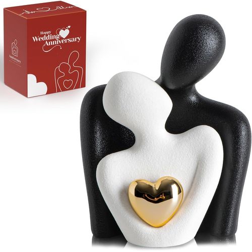 Eryi-Décoration De Chambre À Coucher Pour Couples, Décoration De Support Tv Knick Knacks, Mini Statue Et Sculpture De Couple Pour Salon, Pièces De Spectacle D'amour Romantique, Saint-Valentin, Mariag