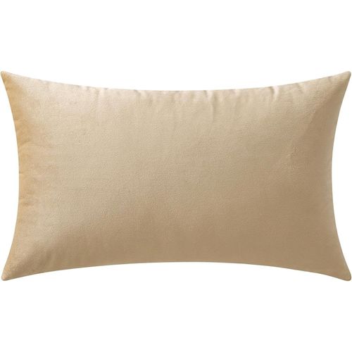 Eryi-Housse De Coussin En Velours Décoratif Canapé Home Decor Taie D'oreiller Super Doux Decoration Maison Salon Chambre Pour Canapé Clic Clac 30 X 50 Cm 12"X20" 1 Pièce Beige Foncé