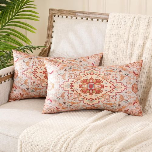 ERYI-Housse Coussin Boheme 30 X 50 Ethnique Mandala Housse De Coussin Salon Marocain Coussin Taie Oreiller Jardin Boho Decoration Pour Canapé Maison Salon Chambre Art Déco