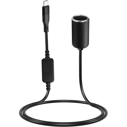 ERYI-Adaptateur Usb C Mâle De 3,2 Pieds Vers Prise Allume-Cigare 12 V 18 W Pour Caméra Embarquée, Avertisseur De Radar, Gps, Bandes Lumineuses Led De Voiture Et Autres Appareils Électroniques