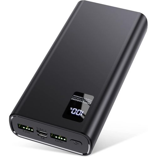 Eryi-Batterie Externe 24 000 Mah À Charge Rapide, 22,5 W Usb C, Chargeur De Téléphone Portable, Batterie De Camping, Powerbank Mince Pour Iphone, Tablette, Ordinateur Portable, Voyage