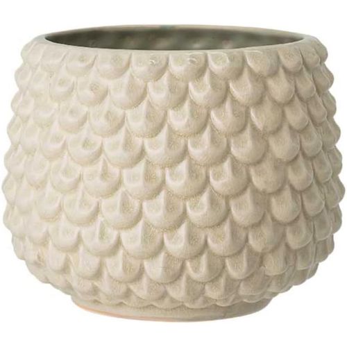 Eryi-Pot De Fleur Pino - Pots De Fleurs Décoratifs Couleur Pour Intérieur Style Rétro Créatif L (16,5 Cm Ø), Vert Clair, Céramique