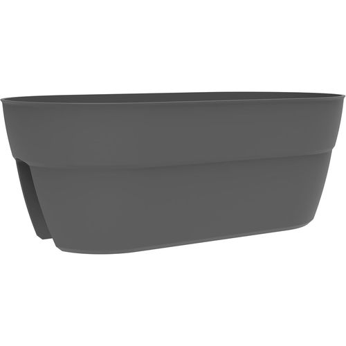Eryi-- Jardinière Cavalière Osaka 19,5 L - Système De Fixation Simple Et Breveté - Pour Balcons Et Rambardes - 56 X 30,1 X H.20,6 Cm - Gris Anthracite