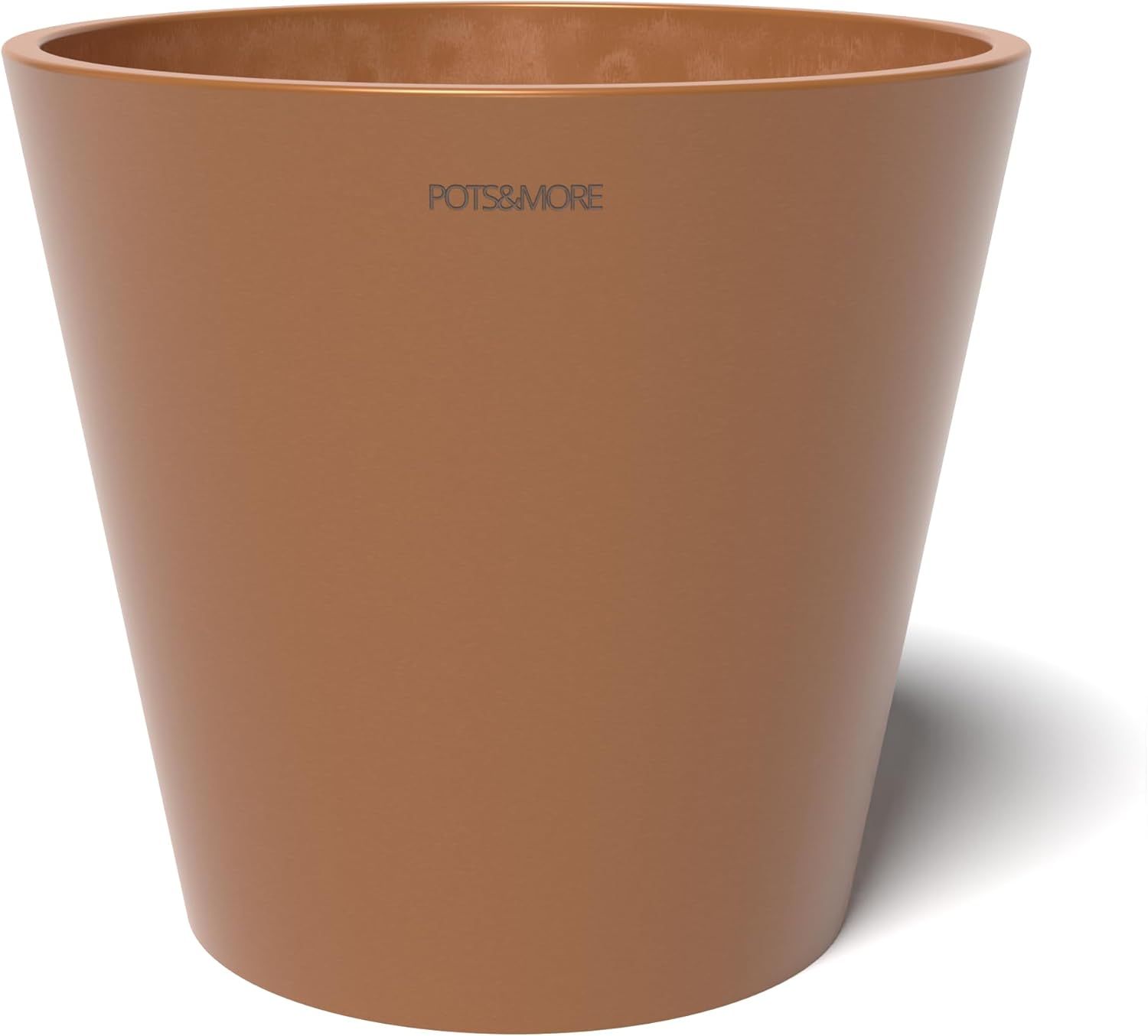 ERYI-Vp012003 Conico 20 Pot De Fleurs, Diamètre : 20 Cm, Forme Ronde, Couleur Terre Cuite, Hauteur : 18 Cm, Cache-Pot En Plastique, Pour Plantes D'Intérieur