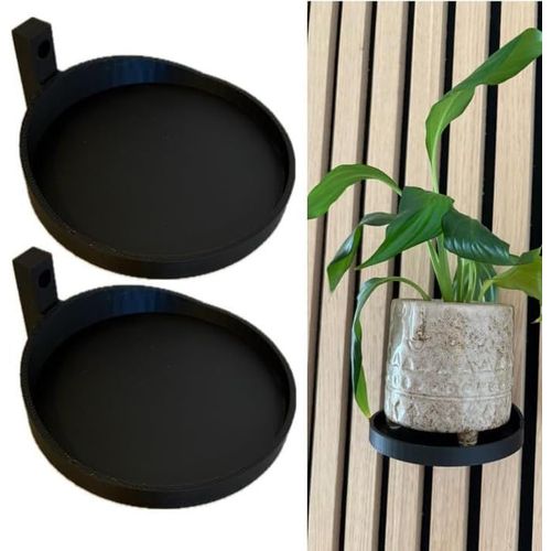 ERYI-Lot De 2 Plateaux Pour Plantes Support De Plantes Anneau De Plante Pot De Fleurs Plante Pour Mur Panneaux Acoustiques Panneau Acoustique