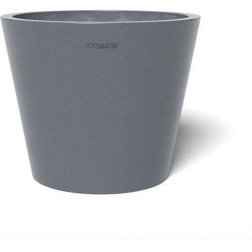 ERYI-Vp011001 Conico 10 Pot De Fleurs, Diamètre : 10 Cm, Design Élégant, Couleur : Gris, Hauteur : 8,5 Cm, Cache-Pot En Plastique, Pour Plantes D'Intérieur