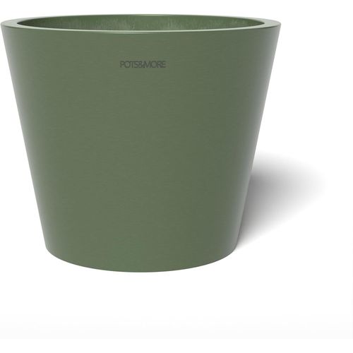 ERYI-Conico Vp011004 Lot De 10 Pots De Fleurs En Plastique Pour Plantes D'Intérieur Diamètre 10 Cm Vert Olive Hauteur 8,5 Cm