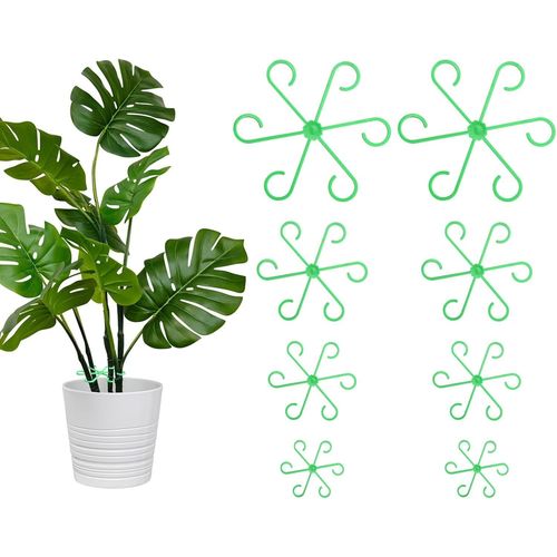 ERYI-16 Pièces Support Tige Plantes Interieur, Supports De Tige De Plante Grimpante, Attache Plante Grimpante Accroche Crochet De Tige De Plante Réutilisable Pour Plantes Grimpantes (Verte)