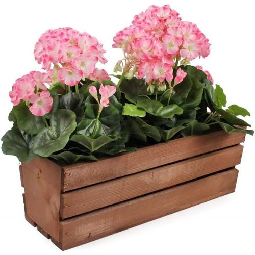 Eryi-® Jardinière À Herbes En Bois Longue Pour Balcon - 400 X 180 X 150 Mm - Marron
