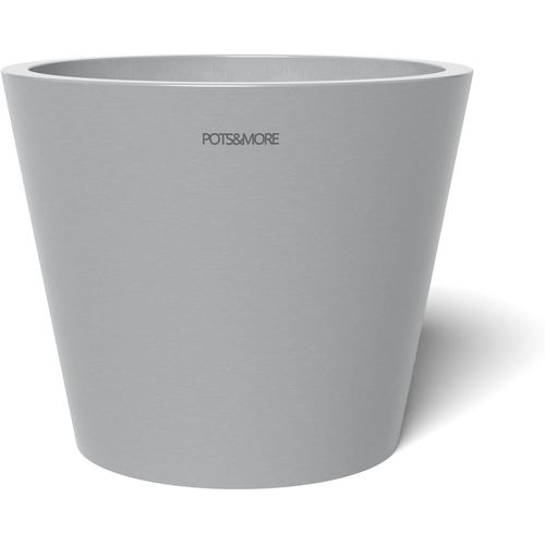 ERYI-Vp011002 Conico 10 Pot De Fleurs, Diamètre : 10 Cm, Design Élégant, Couleur : Gris Clair, Hauteur : 8,5 Cm, Cache-Pot En Plastique, Pour Plantes D'Intérieur