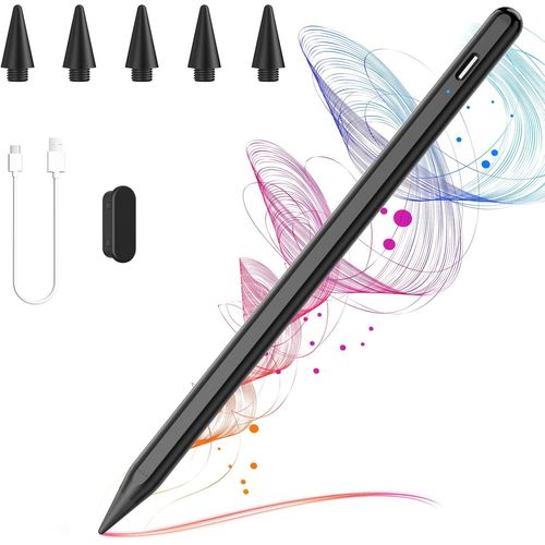 Eryi-Stylet Ipad, Pencil Ipad, Stylo Pour Ipad (2018-2025), Stylet Ipad 10e Génération Avec Chargement Rapide, Rejet De Paume, Compatible Ipad 11/10/9/8/7/6, Ipad Pro 11, Ipad Air 5/4/3, Ipad Mini 6/