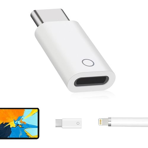 ERYI-Adaptateur Usb C Pour Apple Pencil 1Ère Génération, Connecteur De Charge Usbc Pour Ipad 10 Génération, Adaptateur Usb C Vers Lightning, Adaptateur Mâle Vers Femelle Pour Chargement Appairage Blu