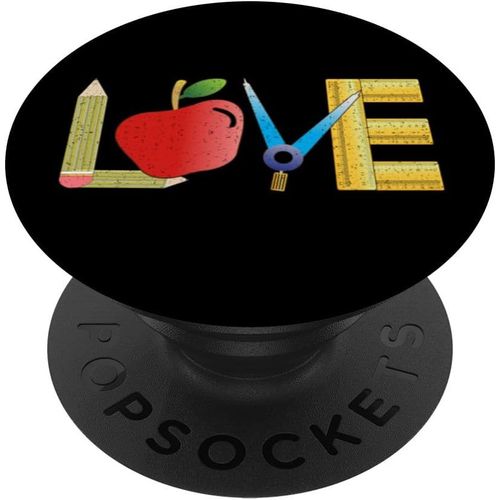 Eryi-Love Apple Pencil Règle Pour Enseignant École Popsockets Popgrip Adhésif