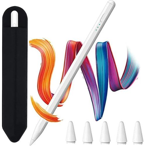 Eryi-Stylet Pour Ipad(2025-2018), Apple Pencil Avec Rejet De La Paume Et Charge Rapide, Stylet Compatible Avec Ipad Pro 11/12.9/13, Ipad Air 7/6/5/4/3ème Gen, Ipad 11/10/9/8/7/6ème Gen, Ipad Mini 6/5