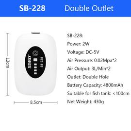 Pompe à oxygène pour aquarium, 2W, 4W, 8W, AIR-1000 AIR-2000 AIR