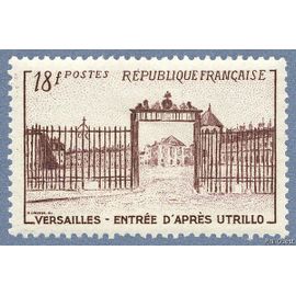 France 1952, Très Beau Timbre Neuf** Luxe Yvert 939, Entrée Du Château De Versailles D'après Maurice Utrillo.